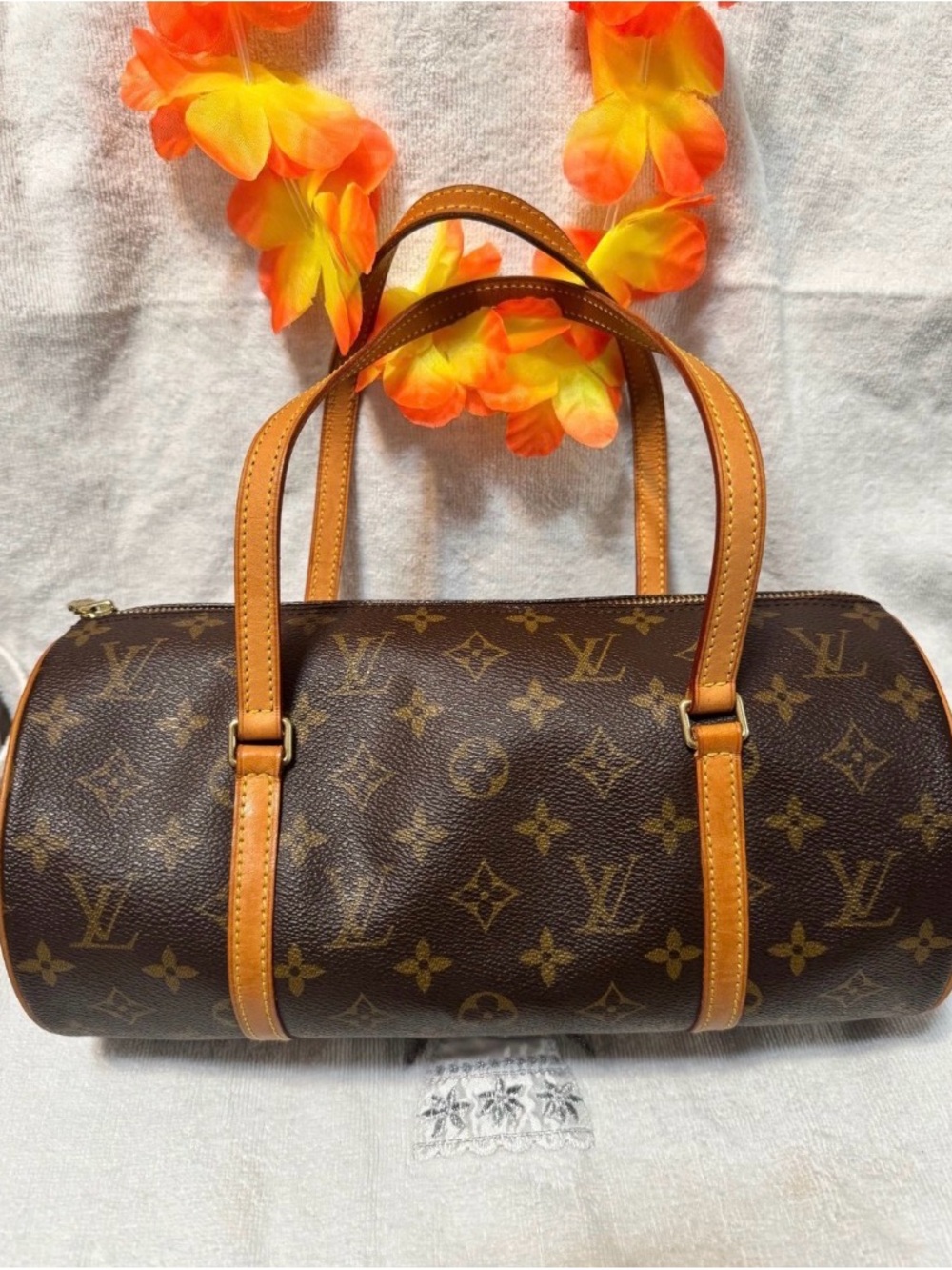 Louis Vuitton Monogram Barrel Satchel - Brown/Tan